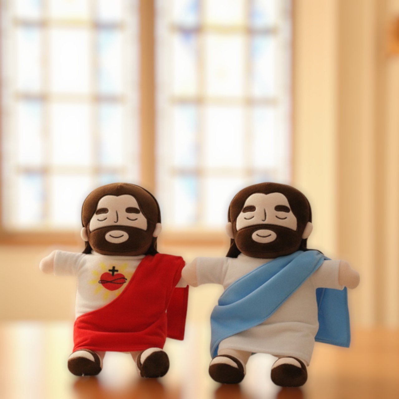 Peluche de jesus respirando